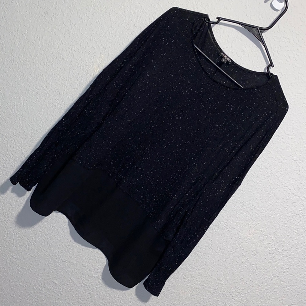 Black long sleeve express shirt
